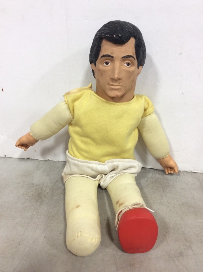 Vintage Rocky Balboa Sylvester Plush Doll *missing shoe*: Vintage Rocky Balboa Sylvester Plush Doll *missing shoe*