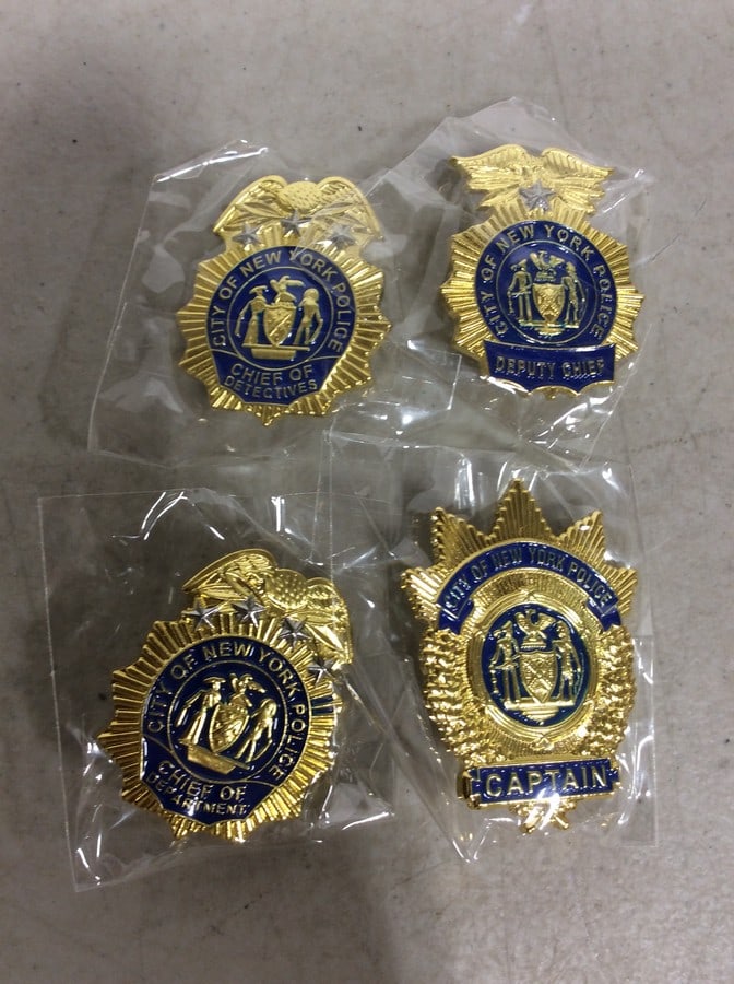 City of NY Chief of Police Pins: City of NY Chief of Police Pins