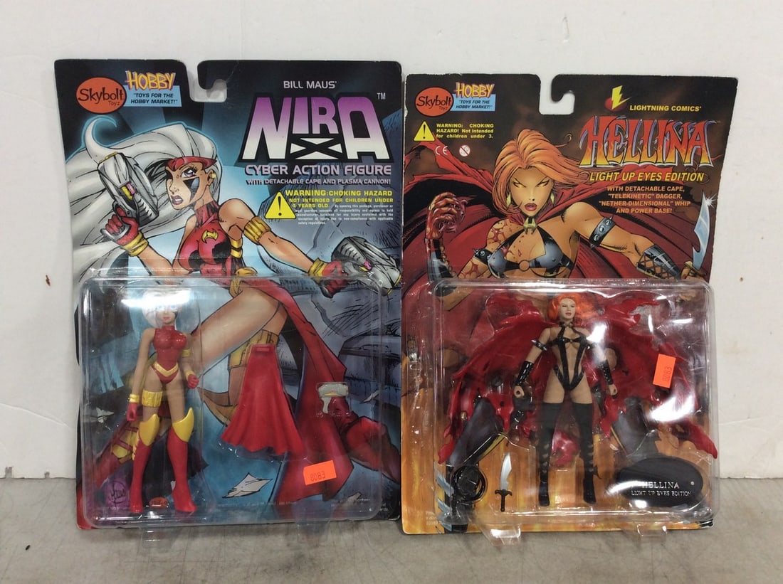 Skybolt Action Figures (Hellina and Nira) *new in boxes*: Skybolt Action Figures (Hellina and Nira) *new in boxes*
