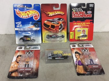 Hotwheels, WWE Figures, and more
