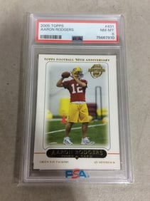 2005 Topps Aaron Rodgers Graded Card