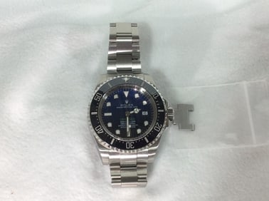 Preowned Rolex Sea Dweller Deepsea 116660 ceramic watch from prominent doctor's