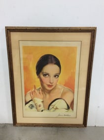 Framed Jessie Matthews Art Print (14.5inx19in)
