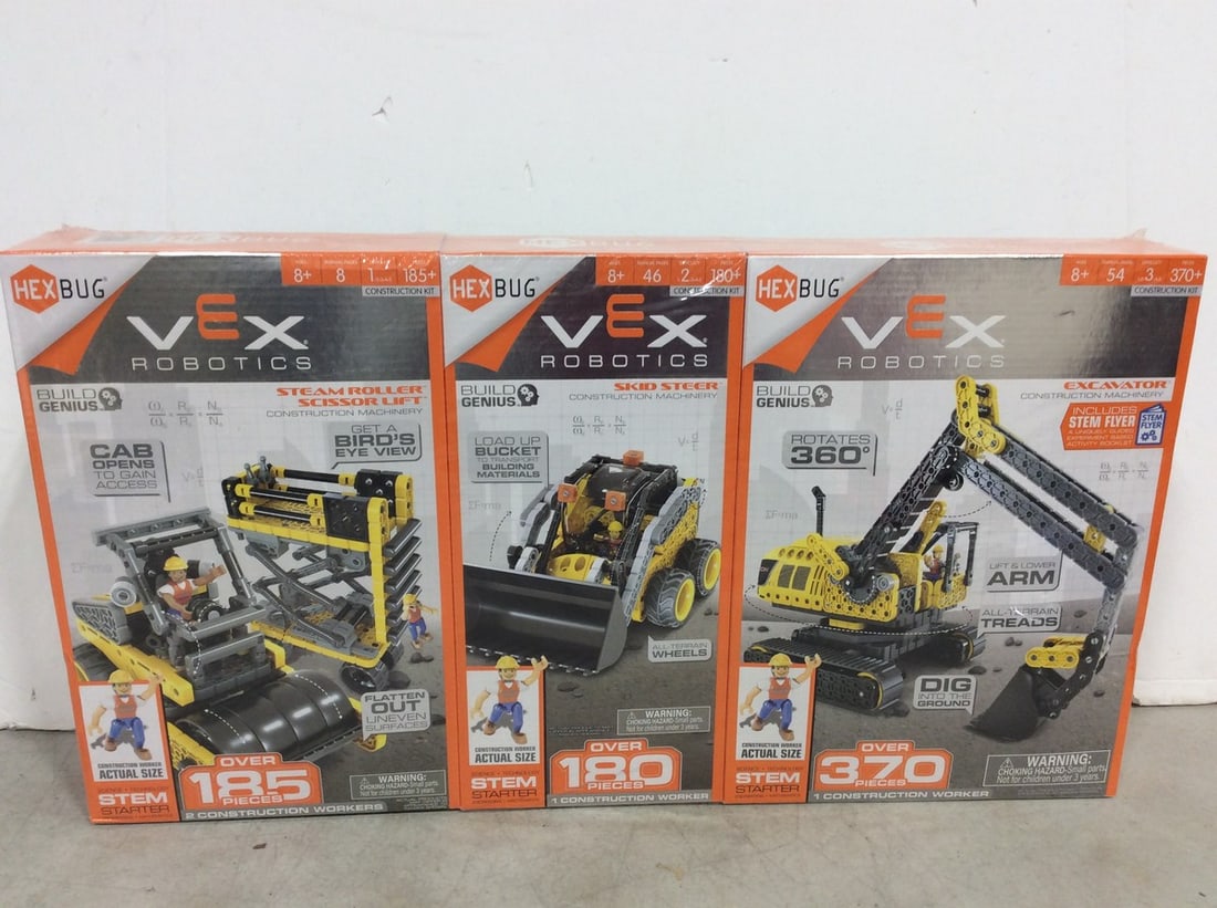 Hex Bug Robotics Construction 3pc Set *new*: Hex Bug Robotics Construction 3pc Set *new*