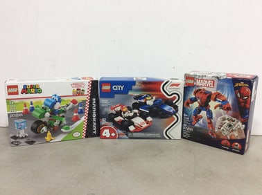 Various Lego Sets (Marvel, Mario, and more)