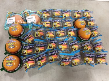 Krabby Patty Candys and Toys