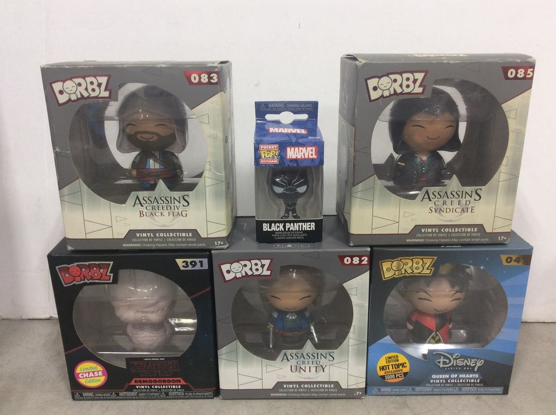 Derbz Vinyl Collectible Figures *new in boxes* and Pocket Pop Keychain (1 of 1)