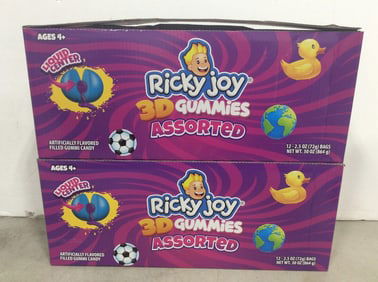 Ricky Joy 3D gummies assorted candy(2 cases)