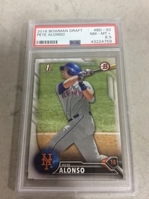 2016 Bowman Draft Pete Alonso Graded Card