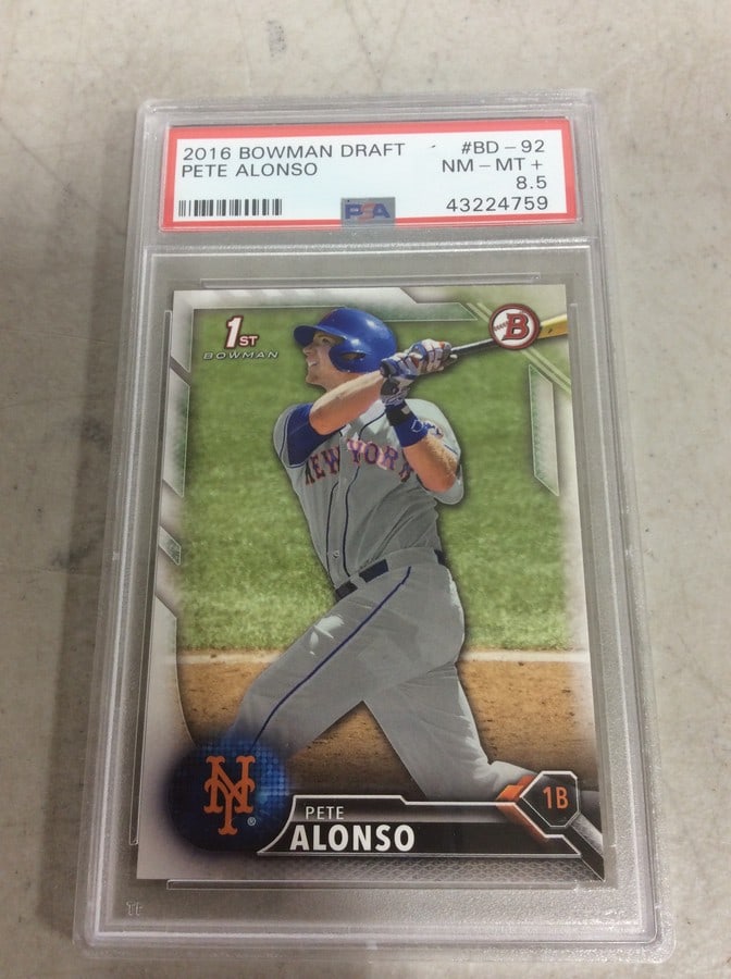 2016 Bowman Draft Pete Alonso Graded Card (1 of 1)