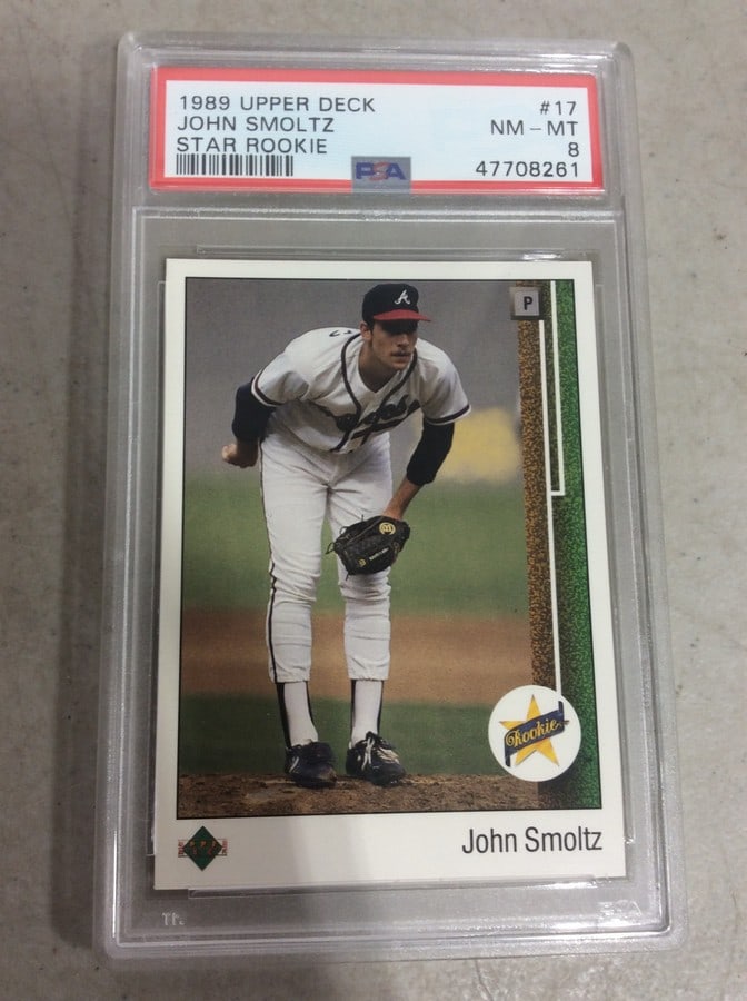 1989 John Smoltz Rookie Graded Card: 1989 John Smoltz Rookie Graded Card