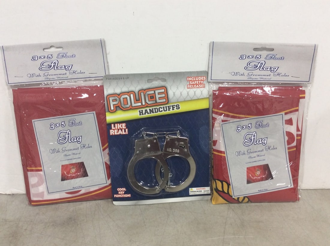3x5 Flags and Police Handcuffs (1 of 1)