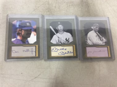 Various Collectible Facsimile Baseball Cards (Mickey Mantle, and more)