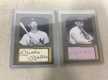 Various Collectible Facsimile Baseball Cards (Mickey Mantle, and more)
