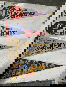 Vintage NFL Banners (Giants, Knicks, etc)