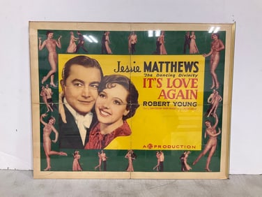 Vintage Jessie Matthews Its Love Again Print(22inx28in)