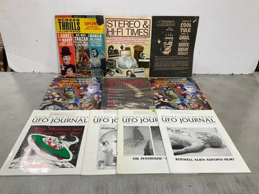 UFO journals and vintage magazines