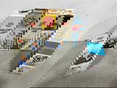 Vintage Projector Lamps *in boxes*