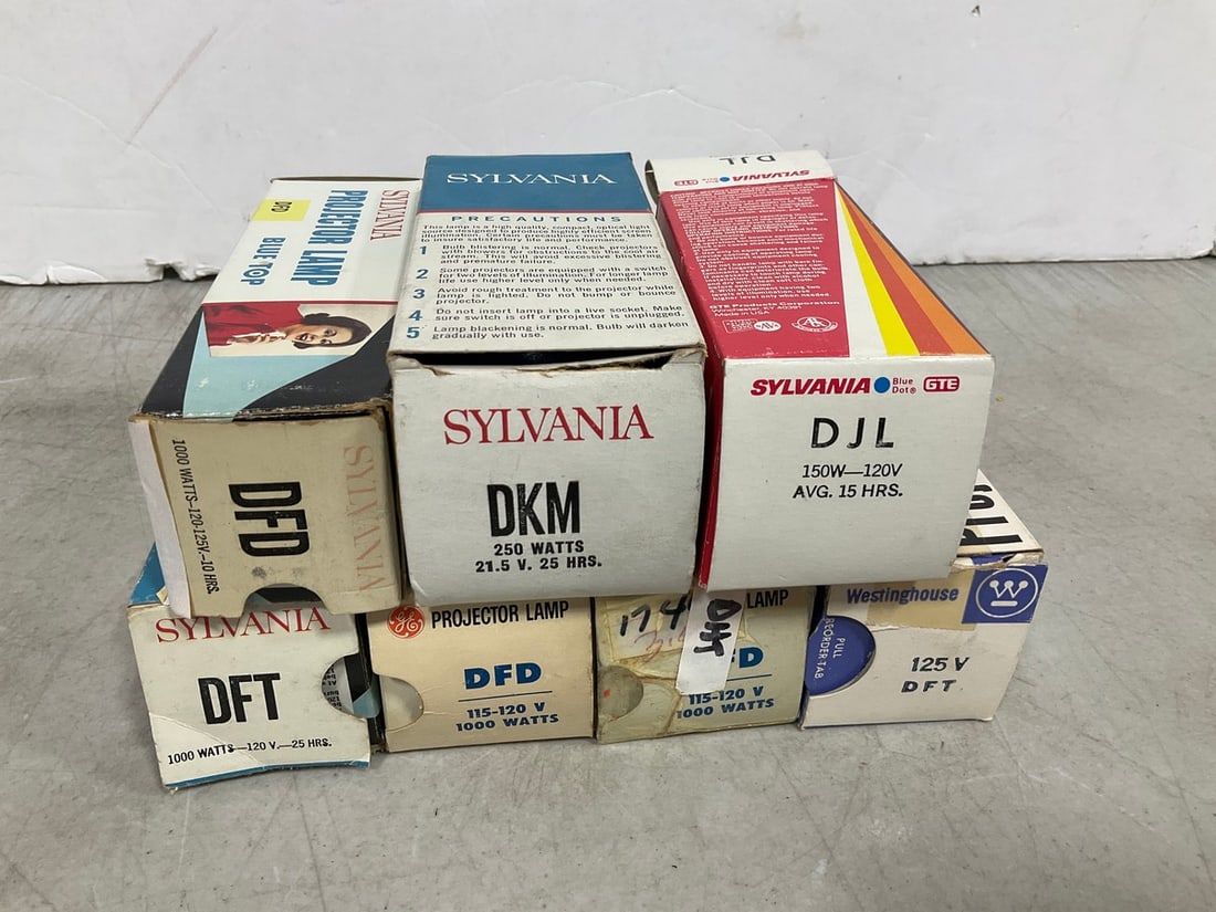 Vintage Projector Lamps *in boxes* (1 of 1)