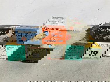 Vintage Projector Lamps *in boxes*