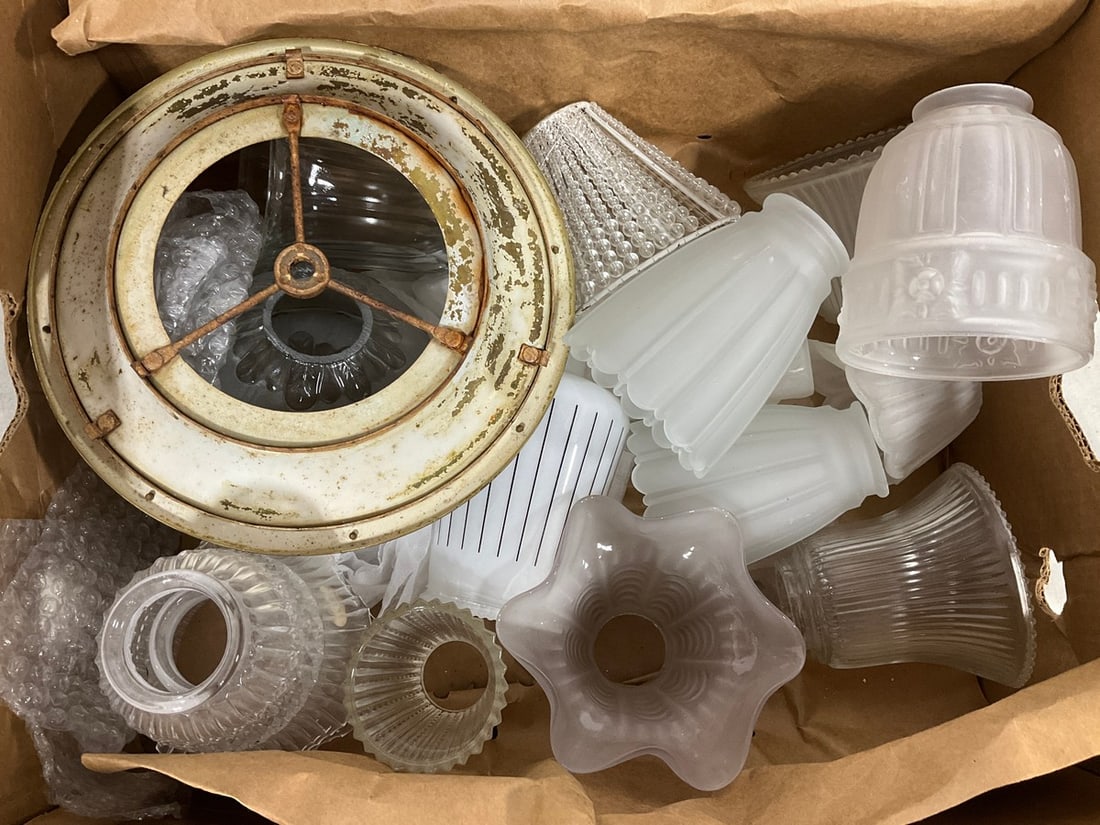 Various Glass Lampshades, and more: Various Glass Lampshades, and more
