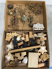 Vintage Bracelets, Napkin Holder, Various Wooden Shapes, and more