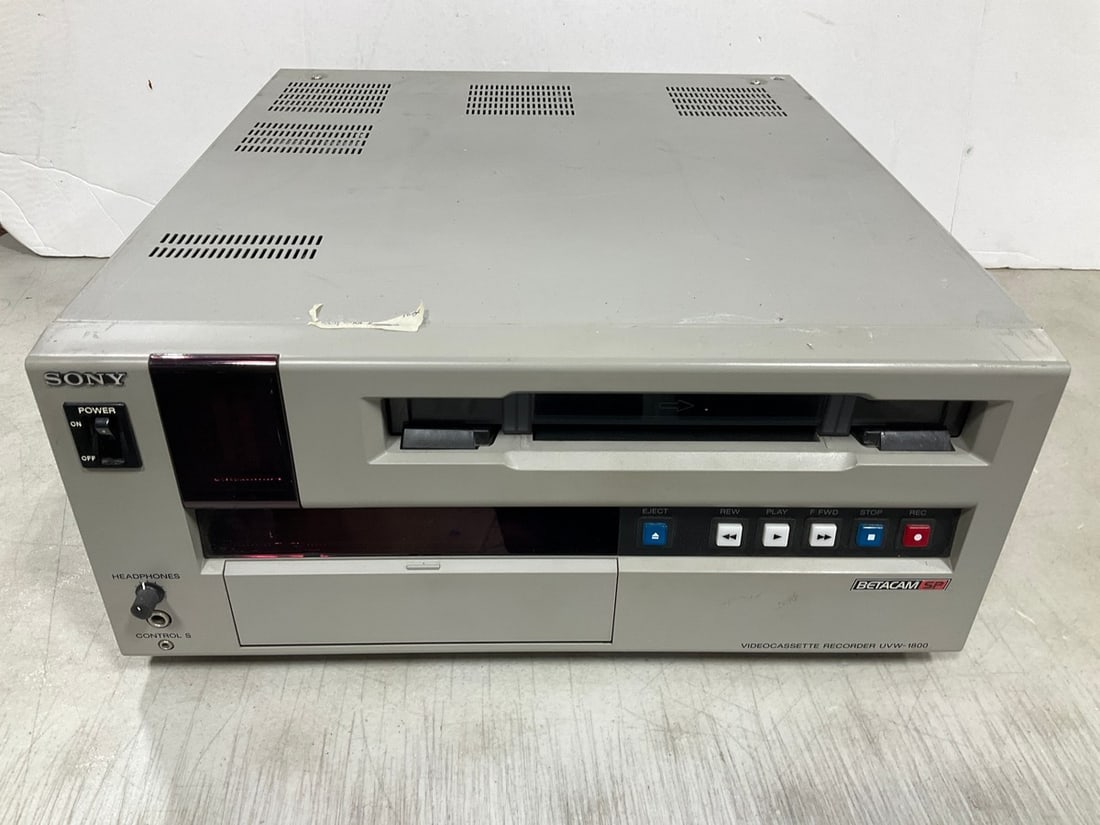 Sony Betacam SP Videocassette Recorder (UVW-1800) (1 of 1)
