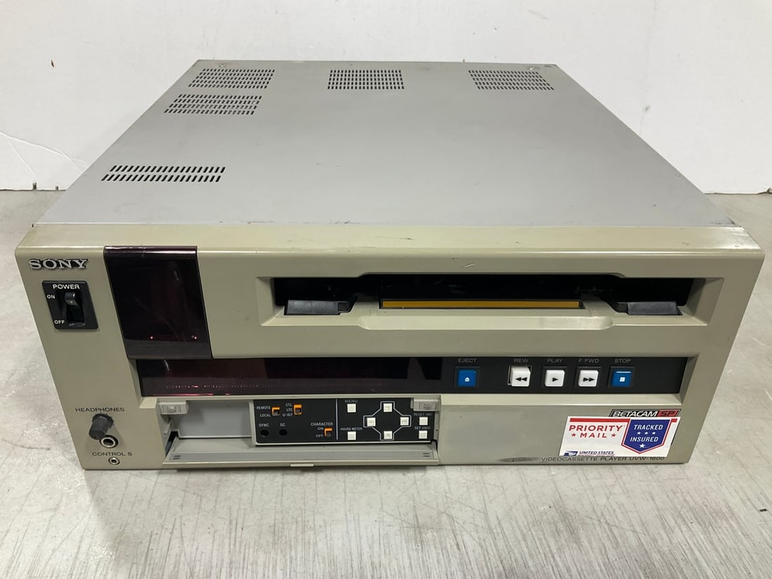 Sony Betacam SP Videocassette Recorder (UVW-1800) (1 of 1)