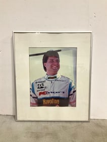 Framed Michael Andretti Photograph (16inx19in)