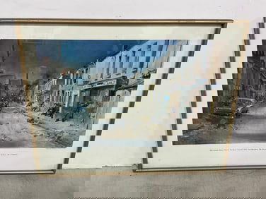 Framed 'The Leeson Street Patrol' Art Print by Terence Cuneo (16inx20in)