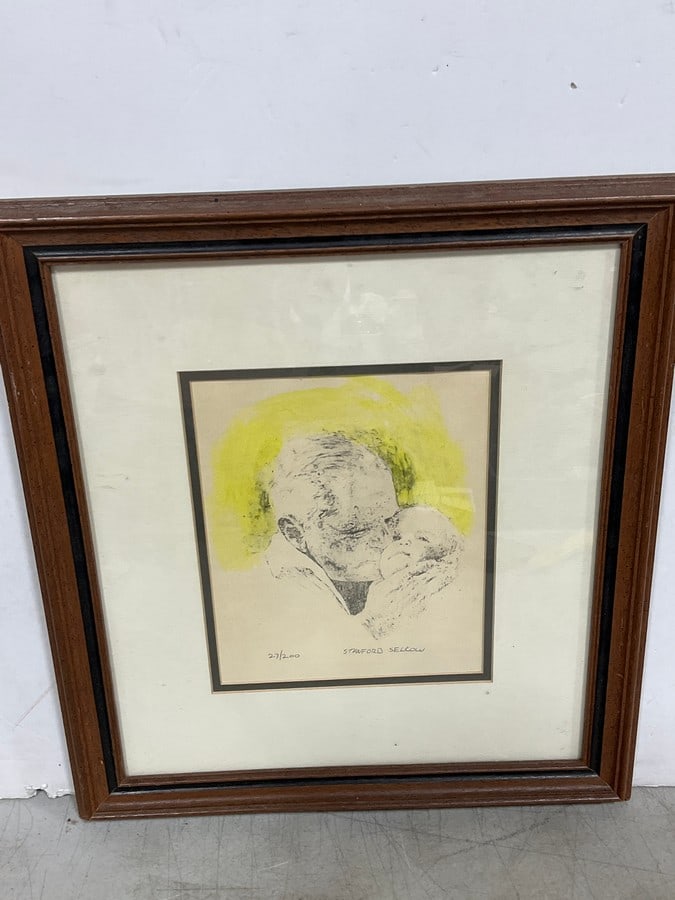 Framed Stanford Selkow Art Print (15.25inx17in): Framed Stanford Selkow Art Print (15.25inx17in)