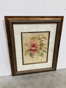 Framed Floral Art Print Danhui Nai (20.5inx24.5in)