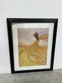 Framed Art Print Signed Dexter Griffin(18.5inx22.5in)