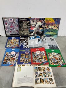 Various Baseball Card Books, Baseball Yearbooks, and more