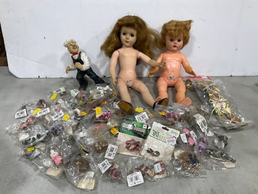 Vintage Dolls, Various Miniatures, and more