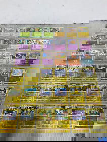 Pokemon cards in sheets