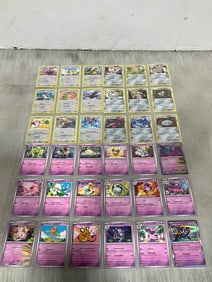 Pokemon cards in sheets