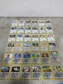 Pokemon cards in sheets