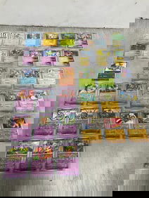 Pokemon cards in sheets