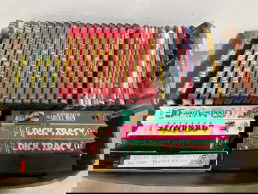 Various DVDs and VHS Tapes