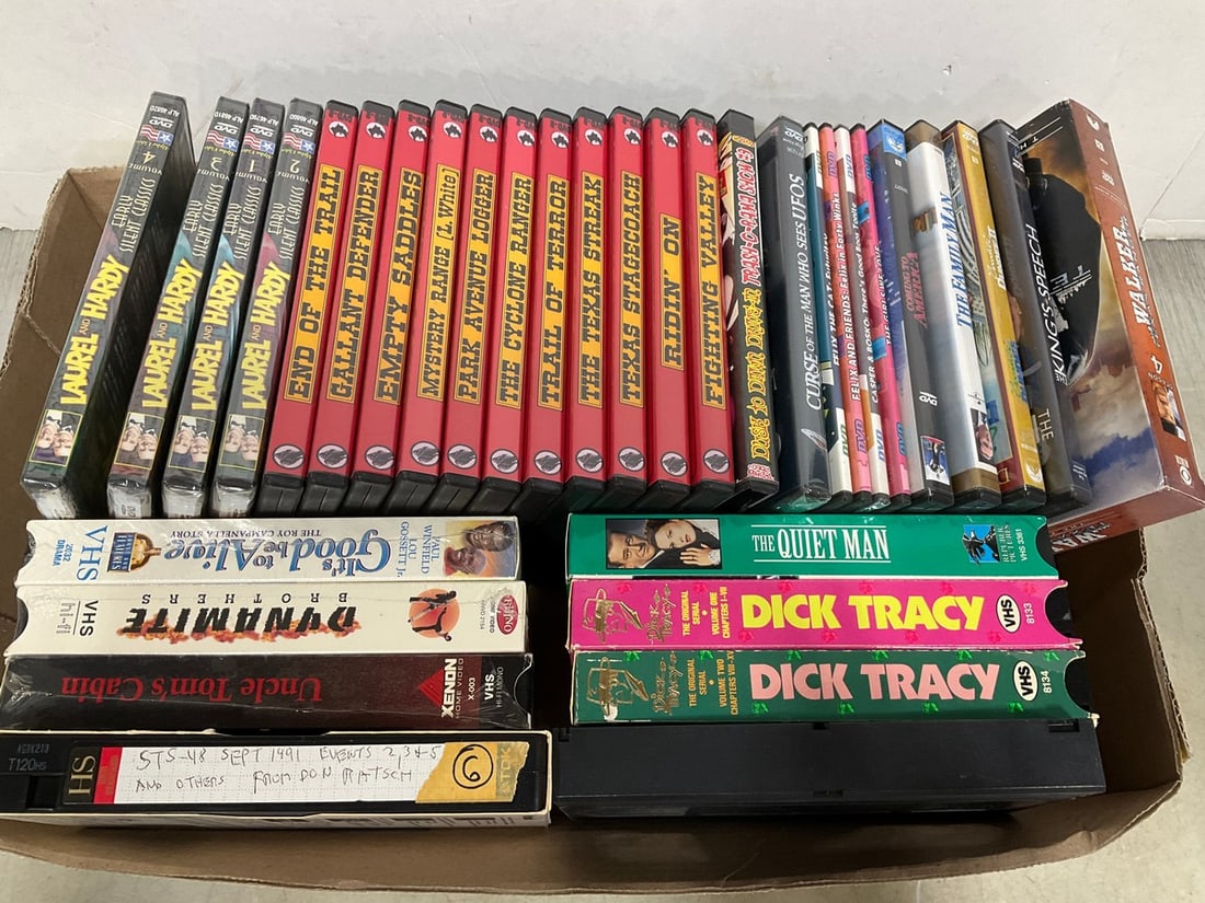 Various DVDs and VHS Tapes (1 of 1)