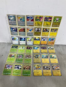 Various Pokemon Cards in Sheets