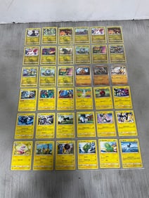 Various Pokemon Cards in Sheets