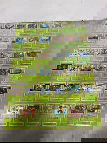 Various Pokemon Cards in Sheets