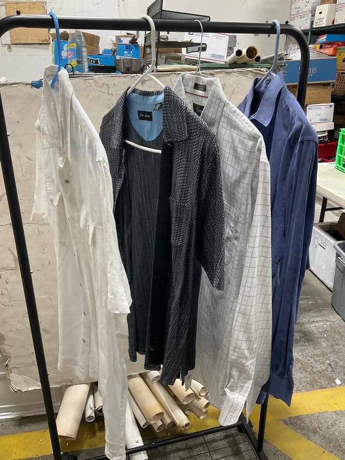 Long sleeve and short sleeve button ups(16.5 and L)-rack not included: Long sleeve and short sleeve button ups(16.5 and L)-rack not included