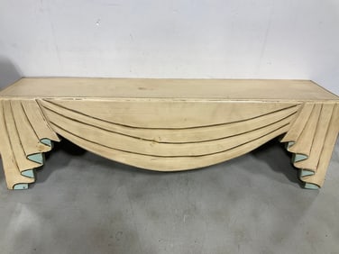 Carved Wooden Valance (11inx36inx8in)