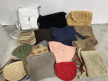 Various Handbags, and Bucket Hat