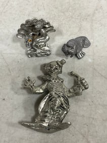 Miniature Pewter Figures (Tallest - 2.25in)