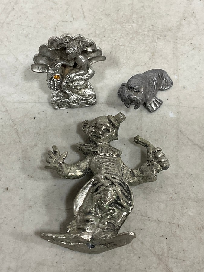 Miniature Pewter Figures (Tallest - 2.25in): Miniature Pewter Figures (Tallest - 2.25in)