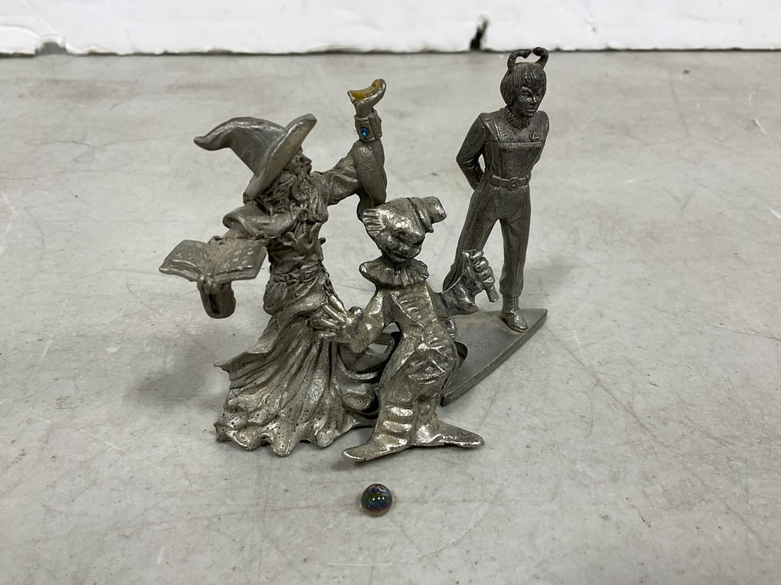 1997 Star Trek Pewter Figure, and other Pewter Figures (Tallest - 3in): 1997 Star Trek Pewter Figure, and other Pewter Figures (Tallest - 3in)